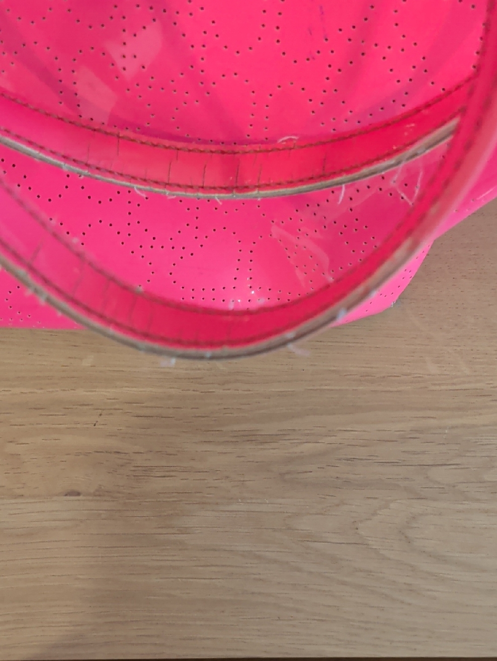 Kate Spade Molly bikini Dot patent Tote In neon Hot pink - Picture 11 of 12